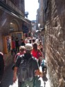 Busy walkway through the village